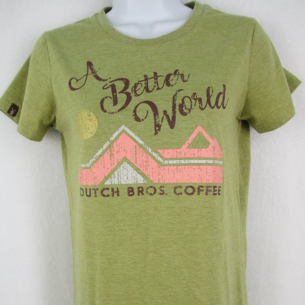COPY - Dutch Bros A Better World Green Tshirt Sma…